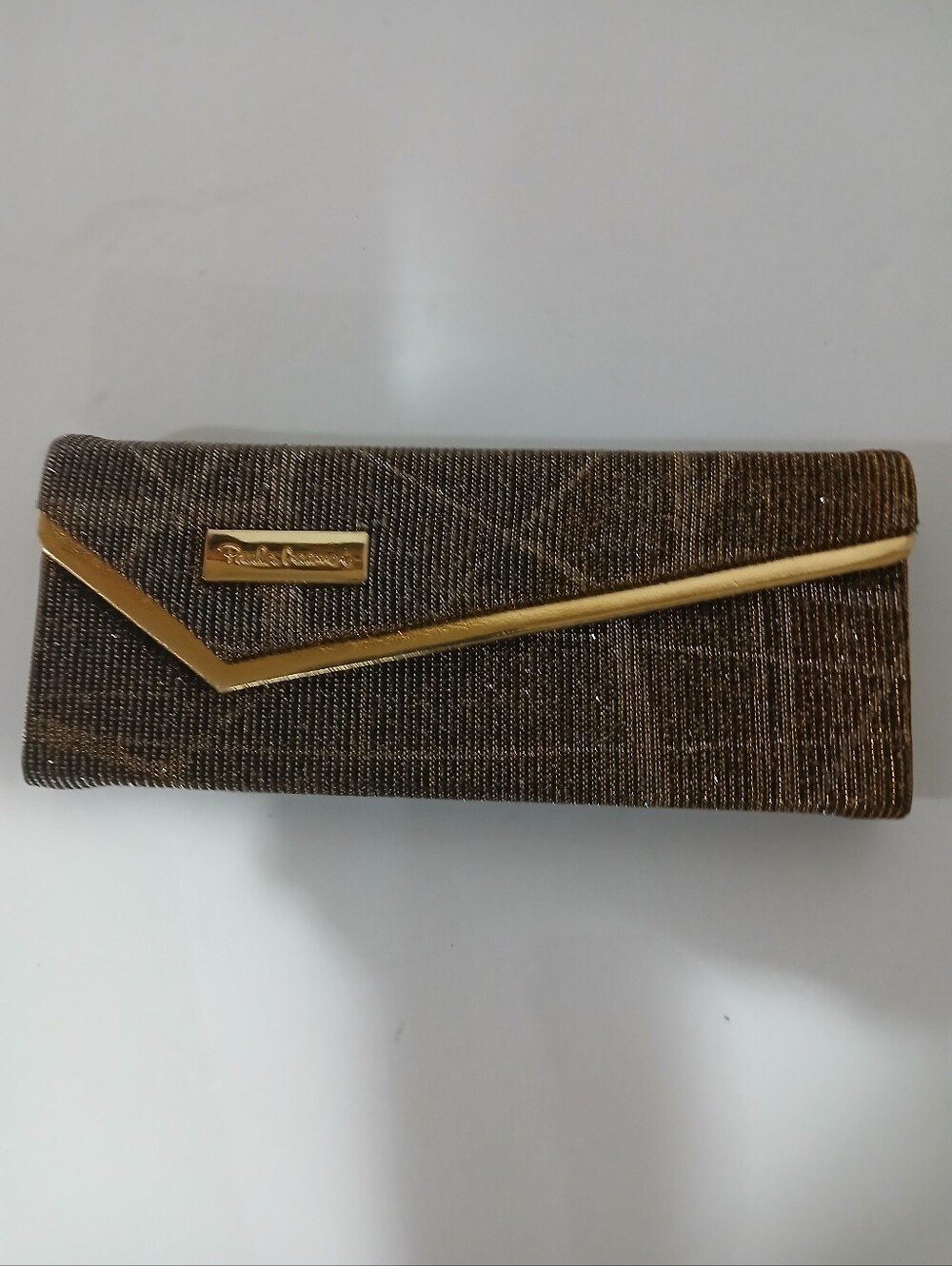 Paola Creamer Metallic Eyeglasses Case